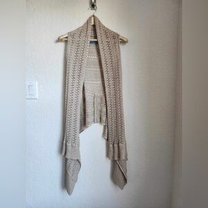 Alice + Olivia Beige Knit Vest